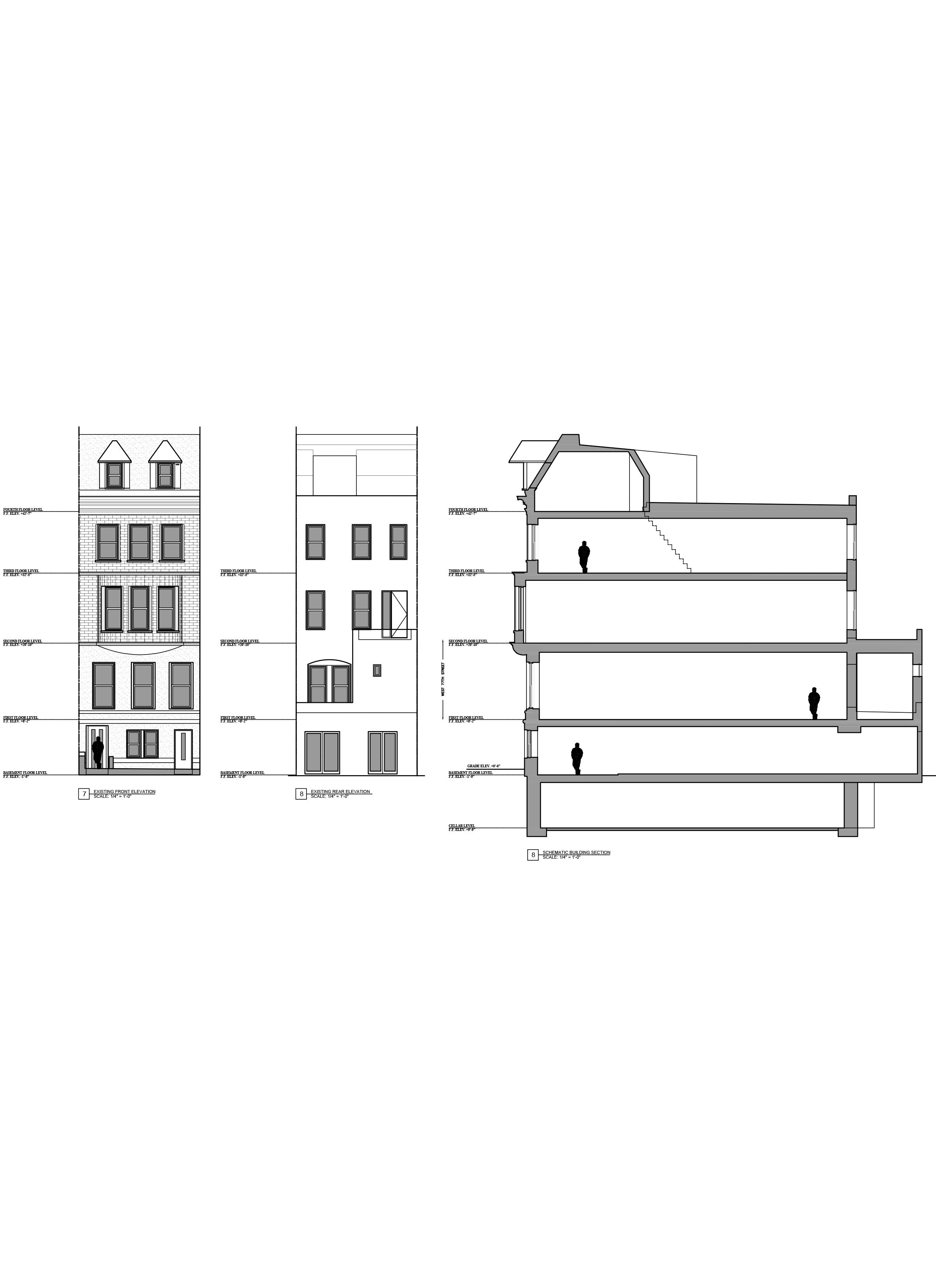 As Built Drawings _Multifamily Building Elevations, NYC