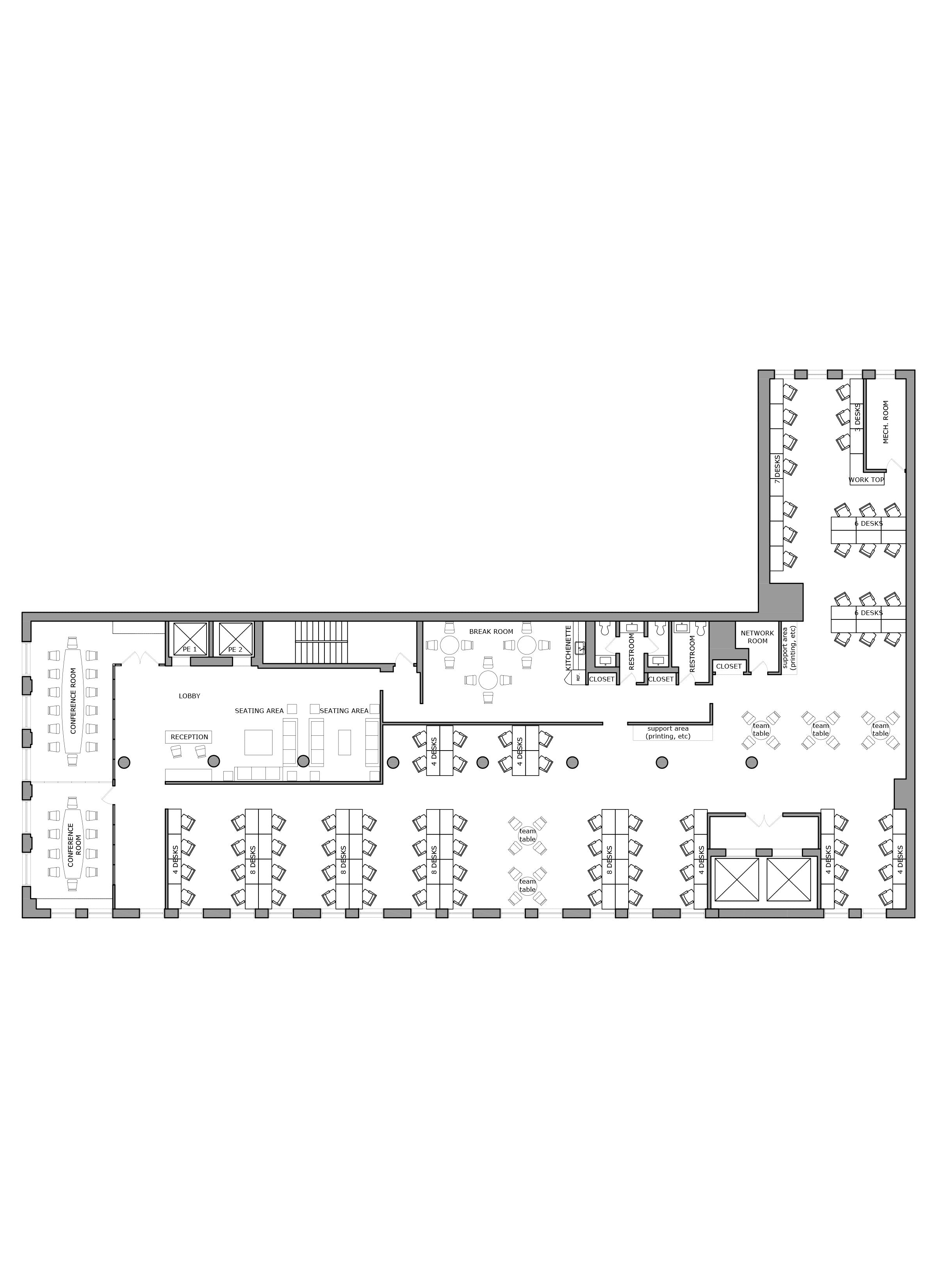 Floor Plan Design - Office Test Fit_NYC