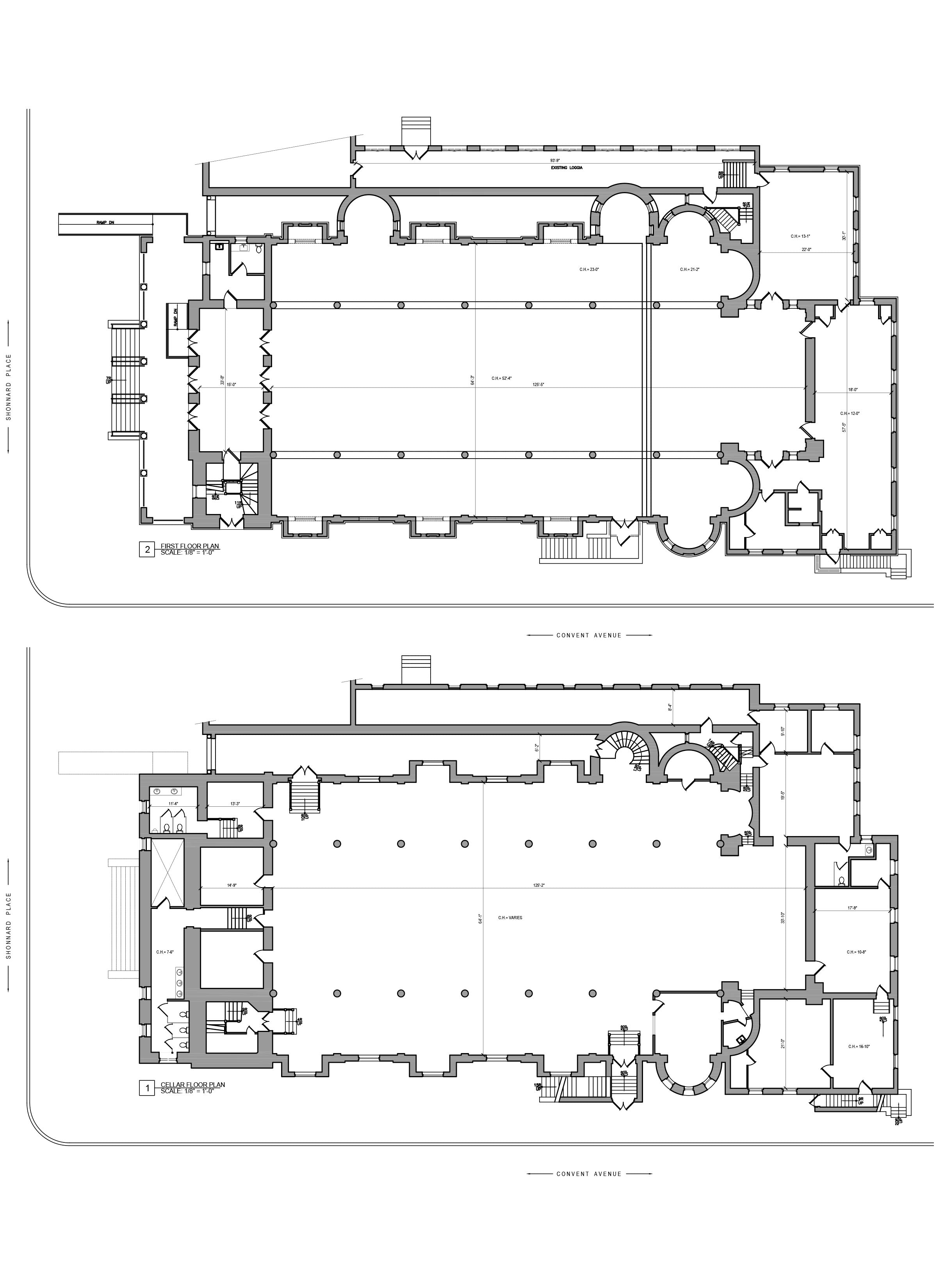 As Built Drawings - Building Survey_Church floor plan _Yonkers, NY