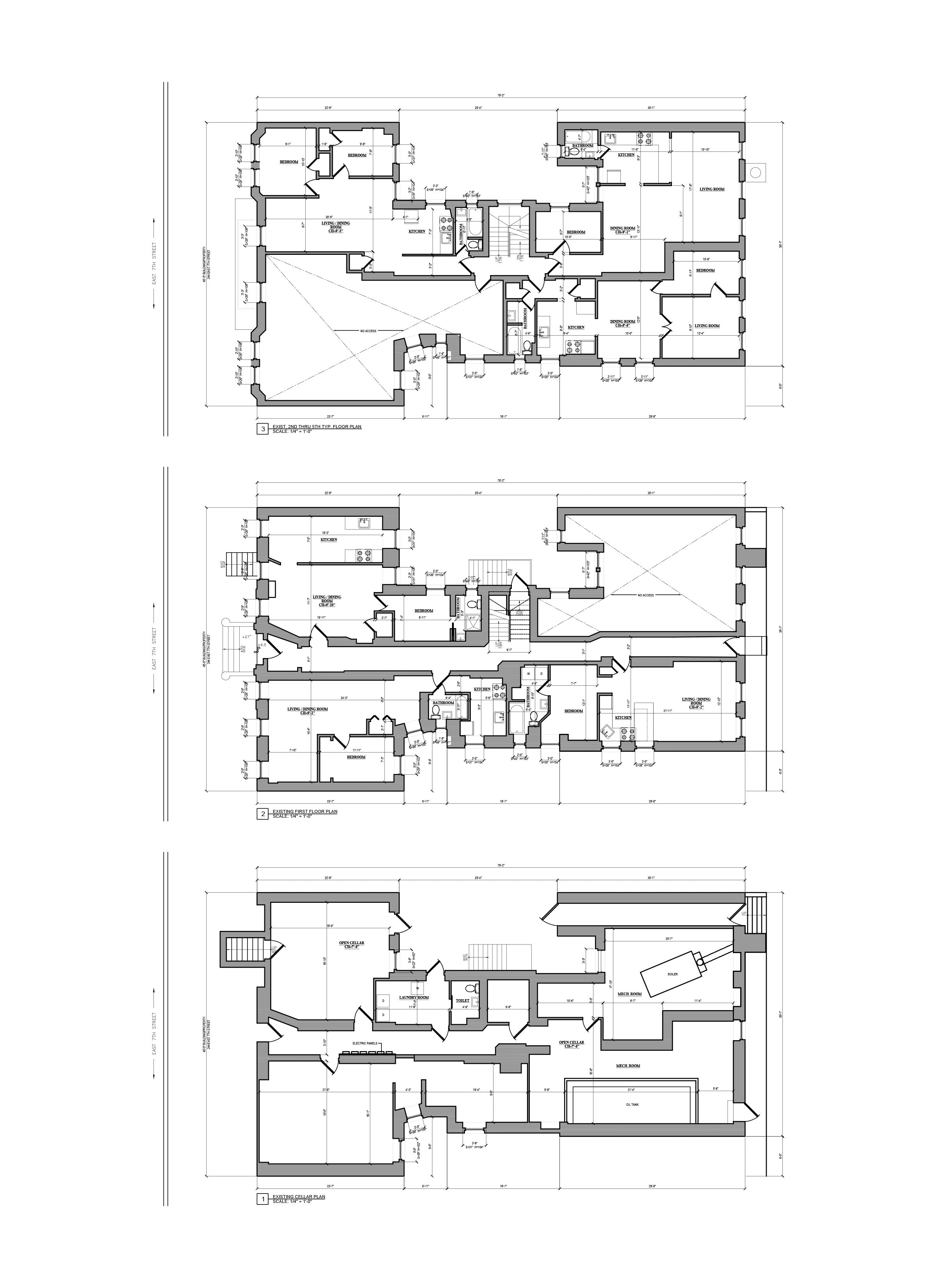 As Built Drawing - AutoCAD drafting_Multifamily _Brooklyn, NY