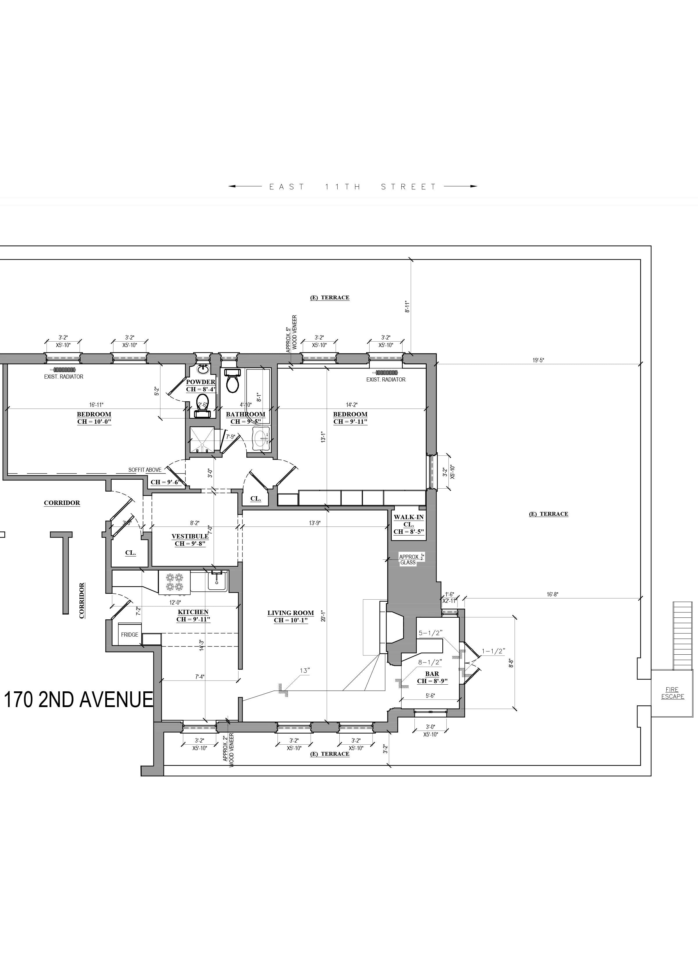 As built survey_HomeApartment floor plan design_NYC