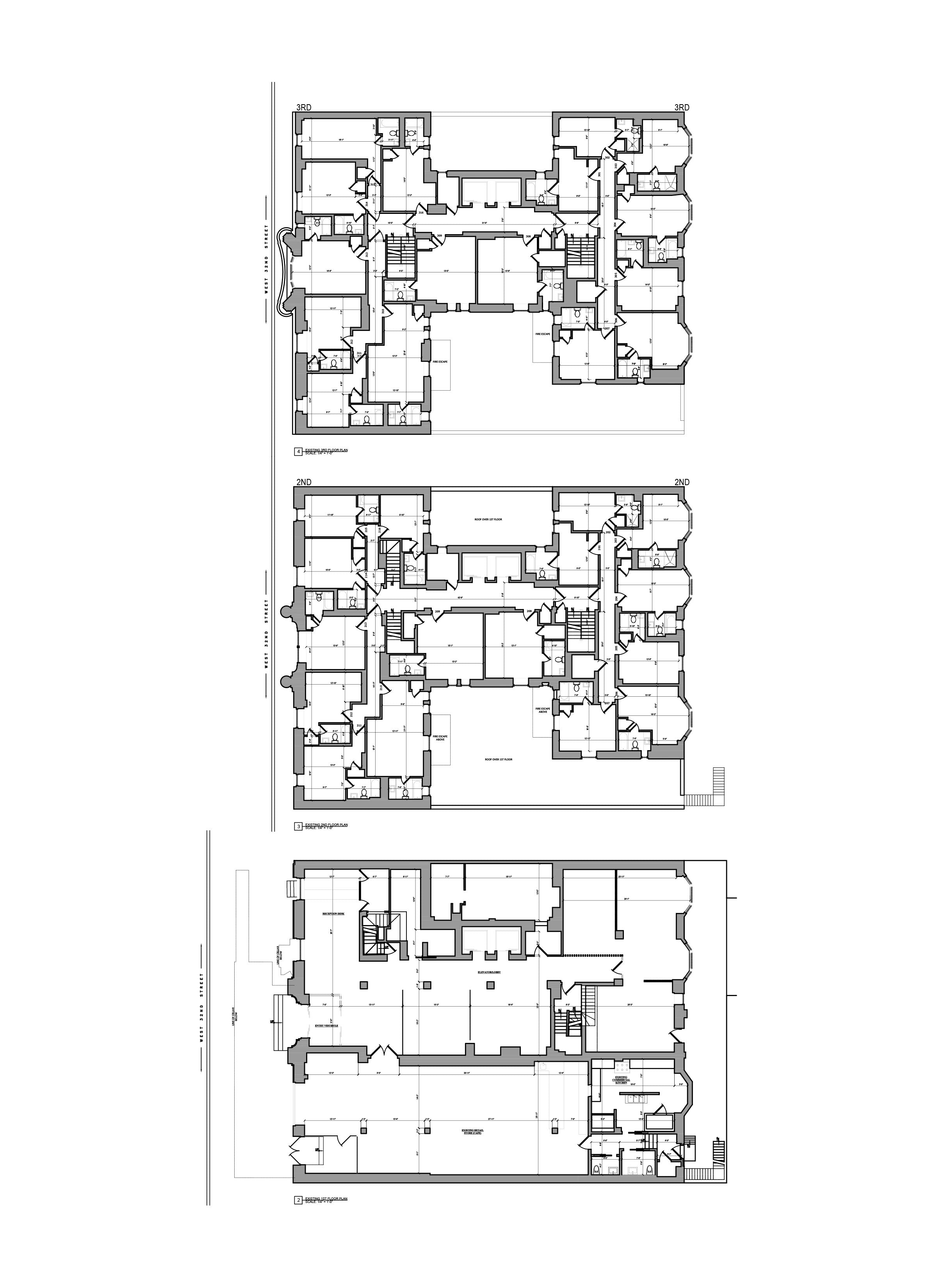 As Built Drawing - Building Survey_Hotel Floor Plan_ NYC